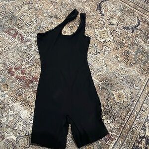 Bumpsuit Cut Out Rib Romper